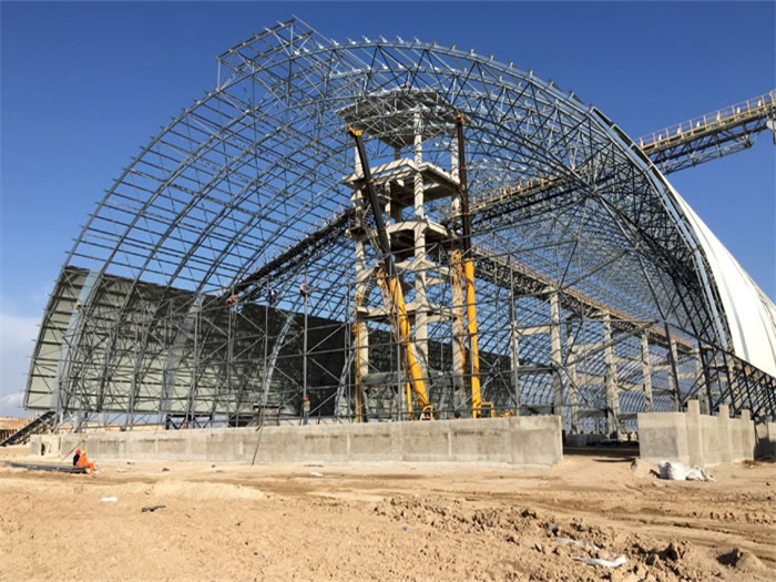 凌海煤机油桶翘工程网架